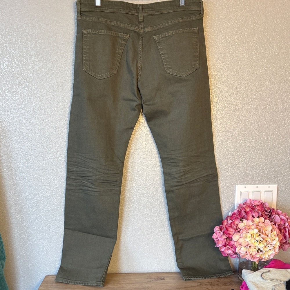 AG Adriano Goldschmied Men's Green Jeans - Picture 6 of 7